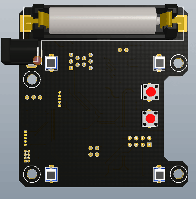 Receiver 3D model, front