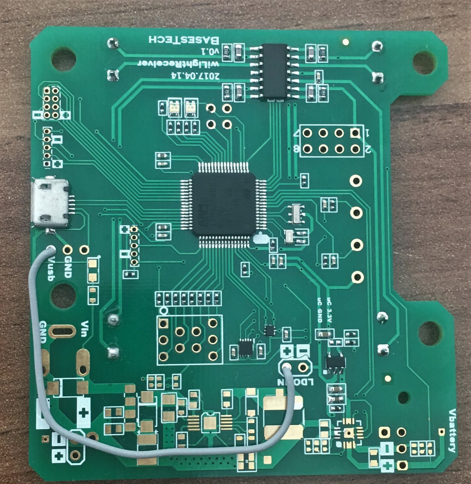 Receiver board, top