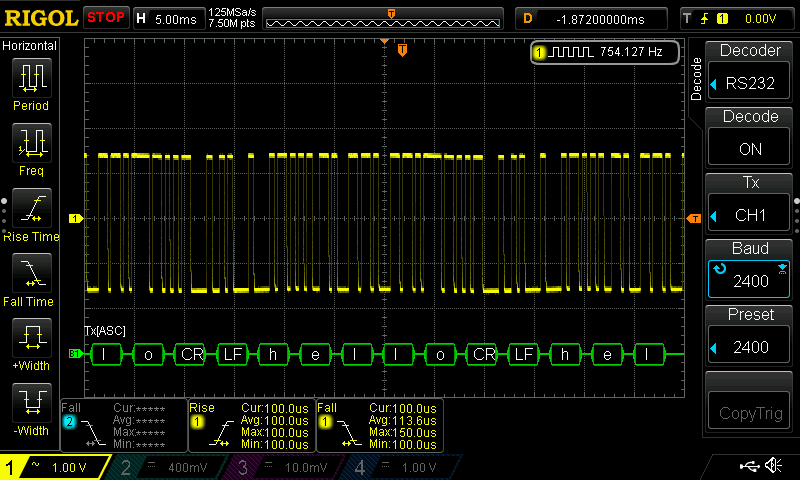 2400 baud test