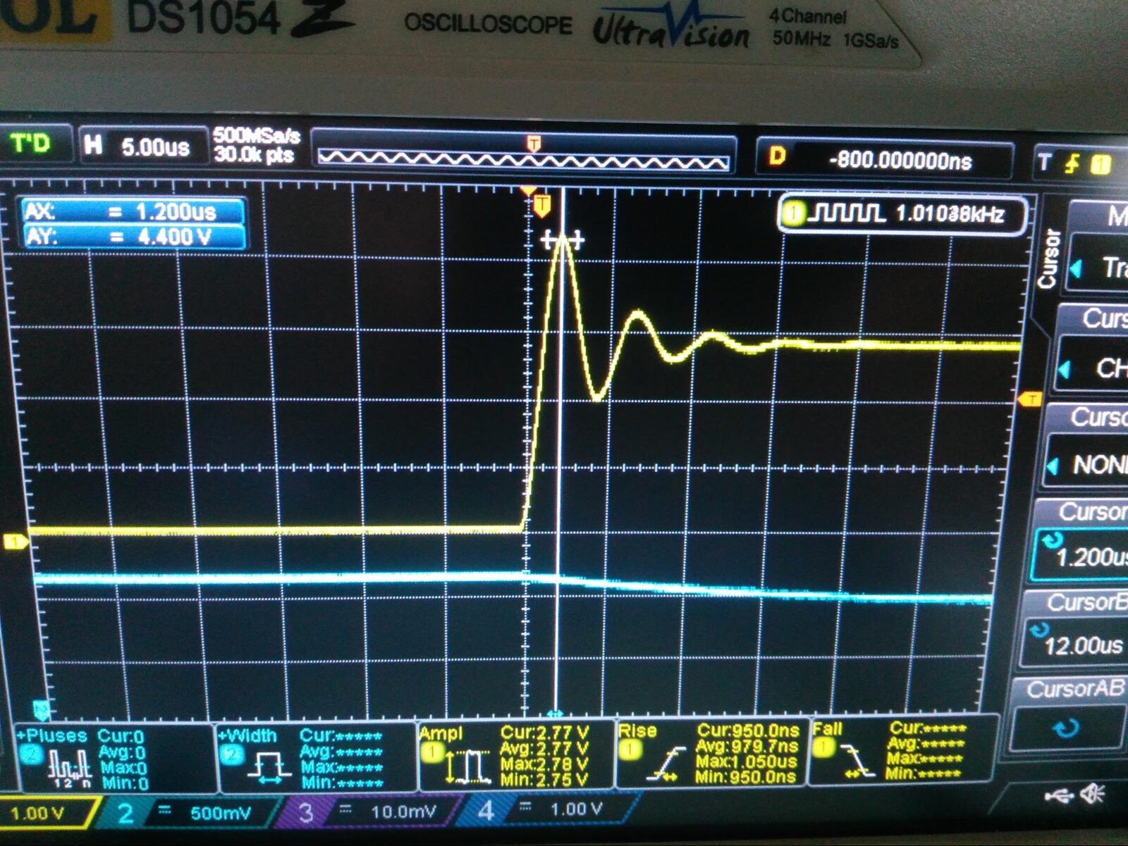 Settling time problem